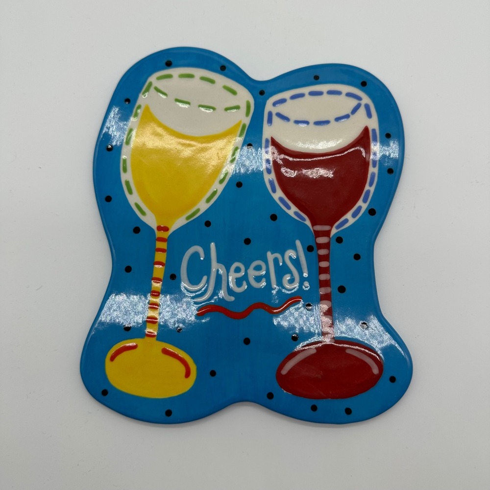 Happy Everything Coton Colors Large Cheers/Wine Glass Attachment